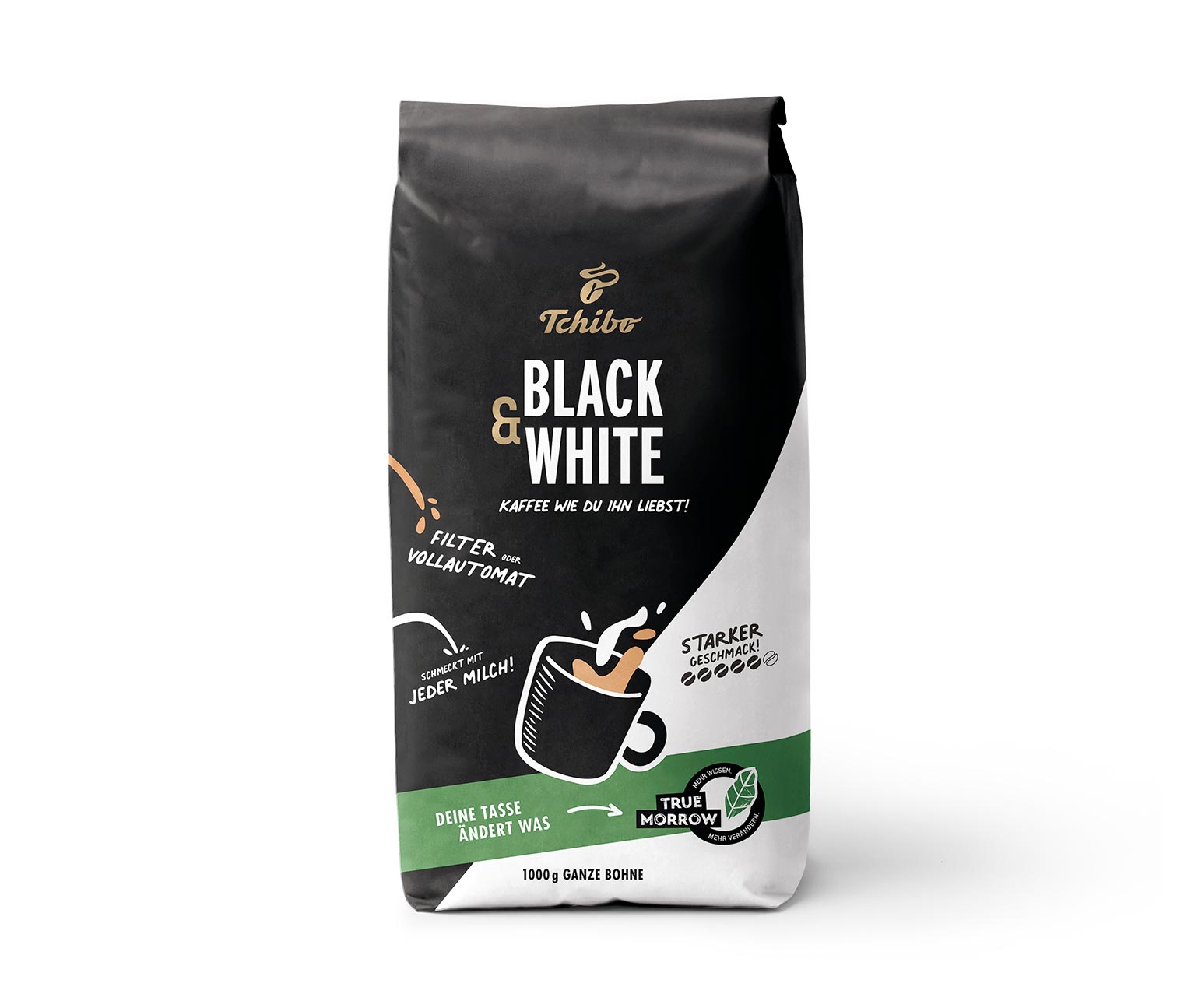 Tchibo - BLACK & WHITE - 1 kg Ganze Bohne